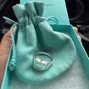 Tiffany & Co. Silver Ring with Pouch